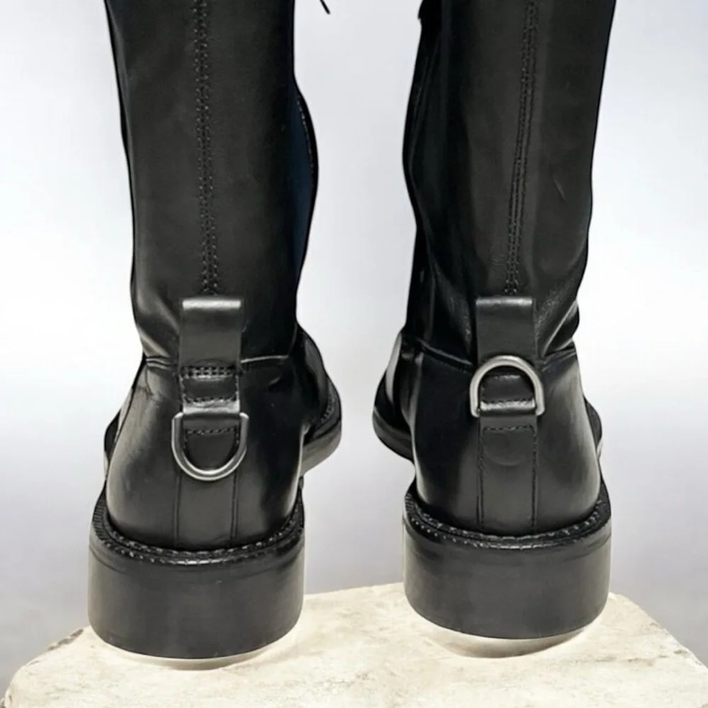 🌻NEW NWOT Sam Edelman Narisa Black Tall Over-The-Knee Boots Size 37 = US Size 7